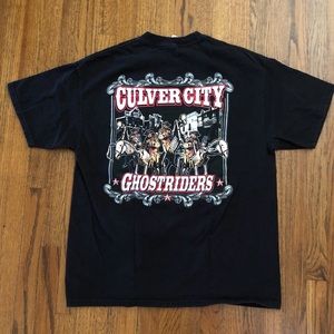 Culver City ghostriders black tshirt size large